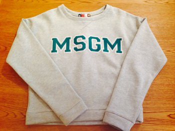 MSGM スウェット.JPG
